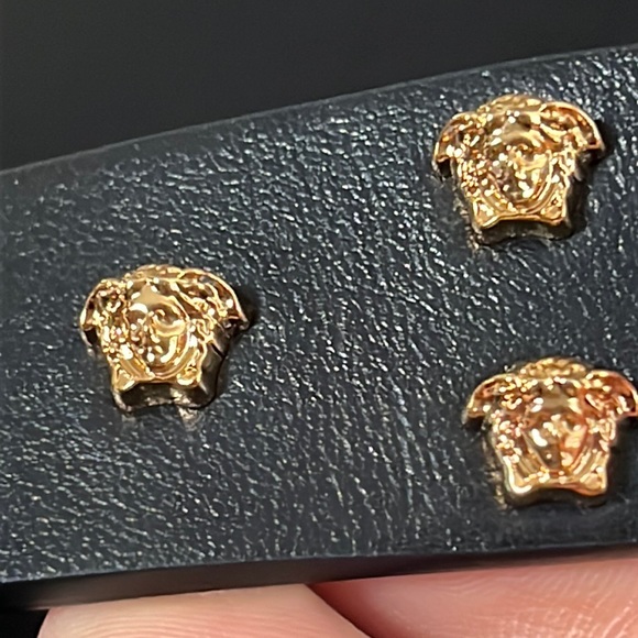 Versace Leather Medusa Belt w/o Head Buckle size 32 - Picture 2 of 16